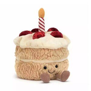 Jellycat Birthday Cake- Has Flaw (Can Be Fixed) $38